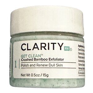 ClarityRX Get Clean Crushed Bamboo Exfoliator Polish Renew Clarity RX 0.5oz/15g